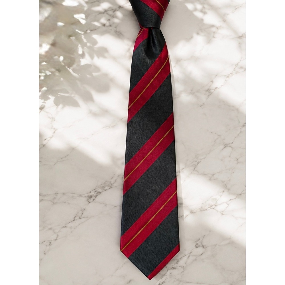 Emporio Armani 100% Silk Tie Made Italy Stripe Old Money Necktie